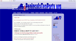 Desktop Screenshot of action.peninsulateaparty.org