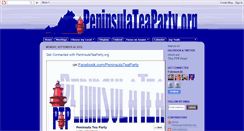 Desktop Screenshot of peninsulateaparty.org