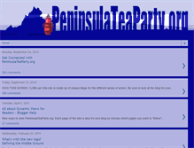 Tablet Screenshot of peninsulateaparty.org